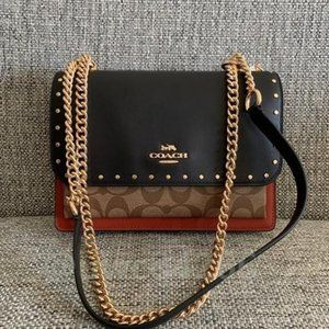 Coach Canvas Multicolor Leather Cross Body Bag